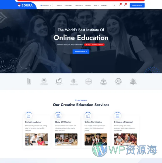 Edura v2.0.0 在线教育培训网络课程WordPress主题插图9-WP资源海