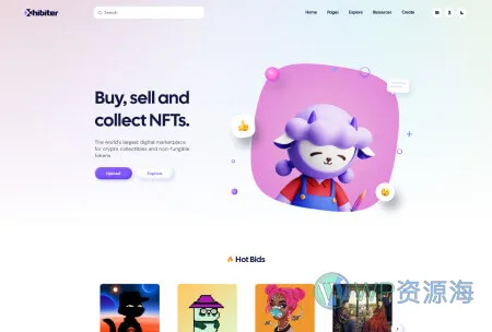 Xhibiter v1.8.0 – 数字藏品NFT交易市场 React NextJS 模板插图1-WP资源海