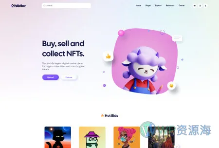 Xhibiter v1.8.0 – 数字藏品NFT交易市场 React NextJS 模板插图1-WordPress资源海