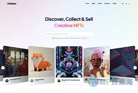 Xhibiter v1.8.0 – 数字藏品NFT交易市场 React NextJS 模板插图4-WordPress资源海