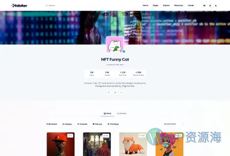 Xhibiter v1.8.0 – 数字藏品NFT交易市场 React NextJS 模板插图17-WP资源海