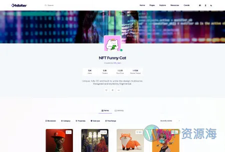 Xhibiter v1.8.0 – 数字藏品NFT交易市场 React NextJS 模板插图17-WordPress资源海