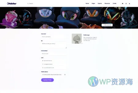 Xhibiter v1.8.0 – 数字藏品NFT交易市场 React NextJS 模板插图22-WP资源海