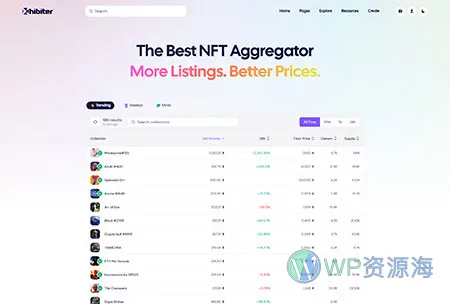 Xhibiter v1.8.0 – 数字藏品NFT交易市场 React NextJS 模板插图24-WP资源海