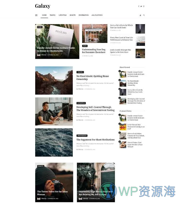 Ceris v4.6.2 博客杂志新闻资讯WordPress主题插图10-WP资源海