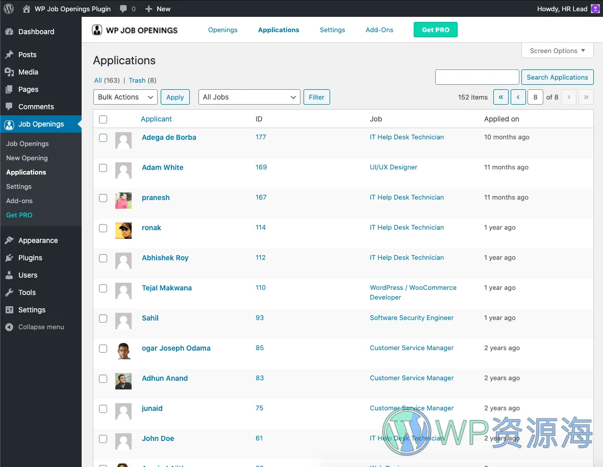 WP Job Openings Pro v3.2.2 工作面板/招聘求职网站WordPress插件插图11-WordPress资源海