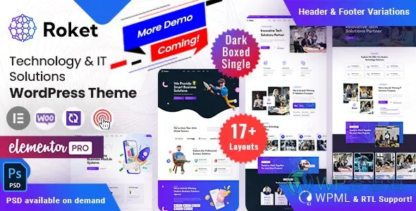 Roket v1.4 科技IT互联网公司网站模板WordPress主题插图-WP资源海