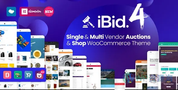 iBid-拍卖网/竞价竞拍平台WordPress商城主题插图-WP资源海