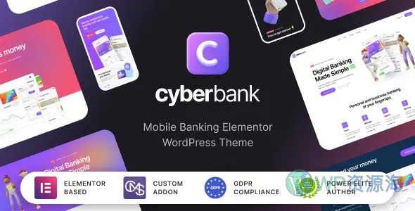 Cyberbank-金融理财投资支付网站模板WordPress主题[更至v1.0.10]插图-WordPress资源海