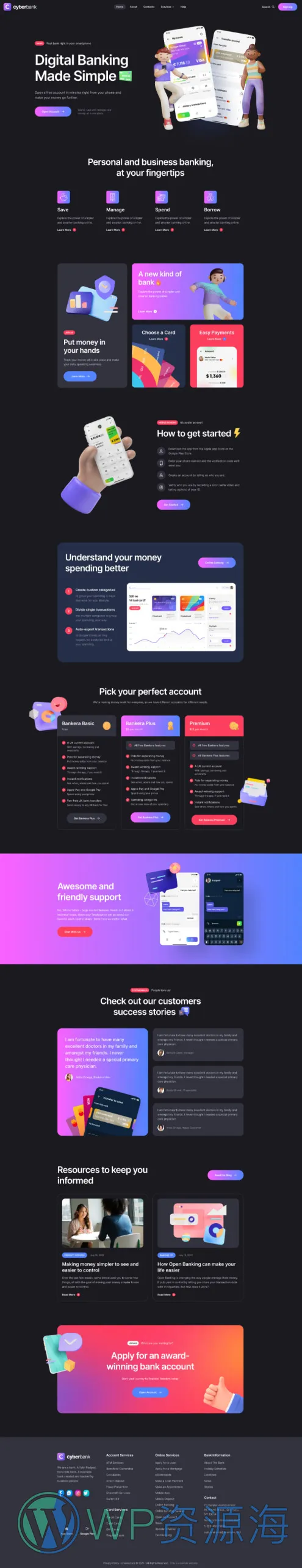 Cyberbank-金融理财投资支付网站模板WordPress主题[更至v1.0.10]插图4-WordPress资源海