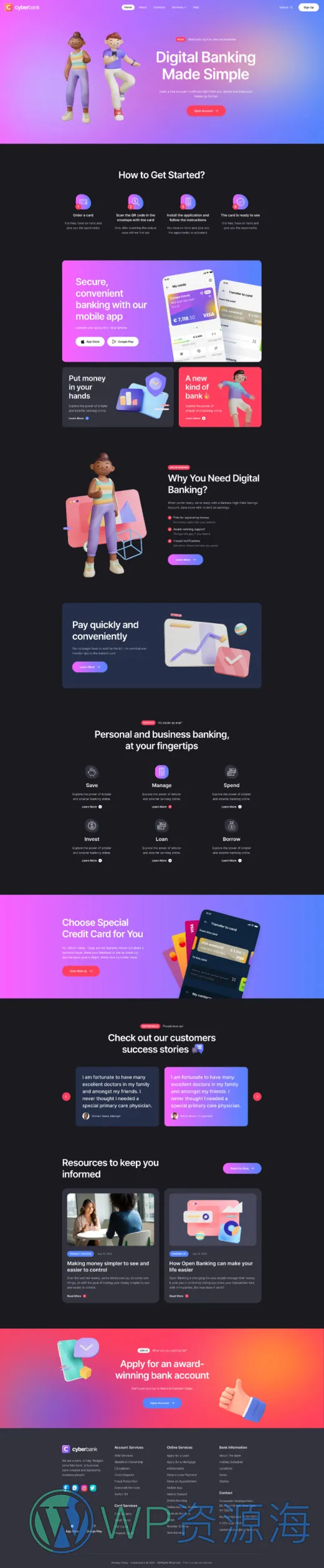 Cyberbank-金融理财投资支付网站模板WordPress主题[更至v1.0.10]插图6-WordPress资源海
