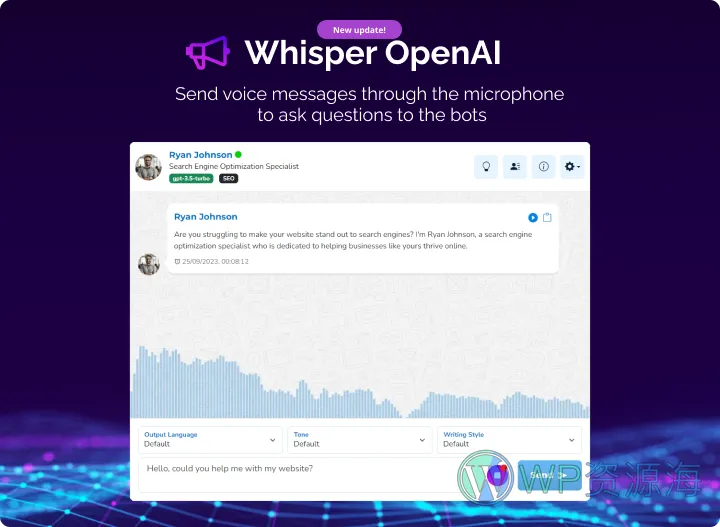 AIgency OpenAI Chat GPT 人工智能聊天平台PHP源码插图1-WordPress资源海