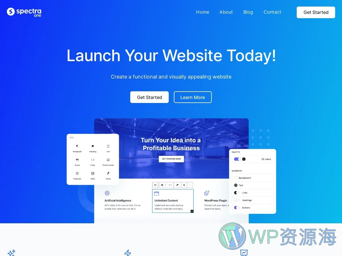 【免费】Spectra One (真)所见即所得WordPress可视化建站主题插图5-WP资源海