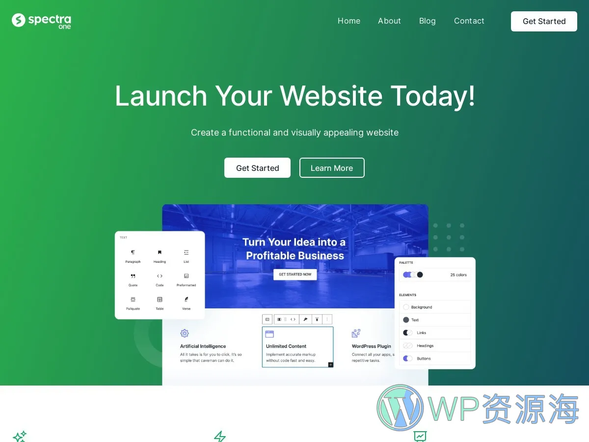 【免费】Spectra One (真)所见即所得WordPress可视化建站主题插图6-WP资源海