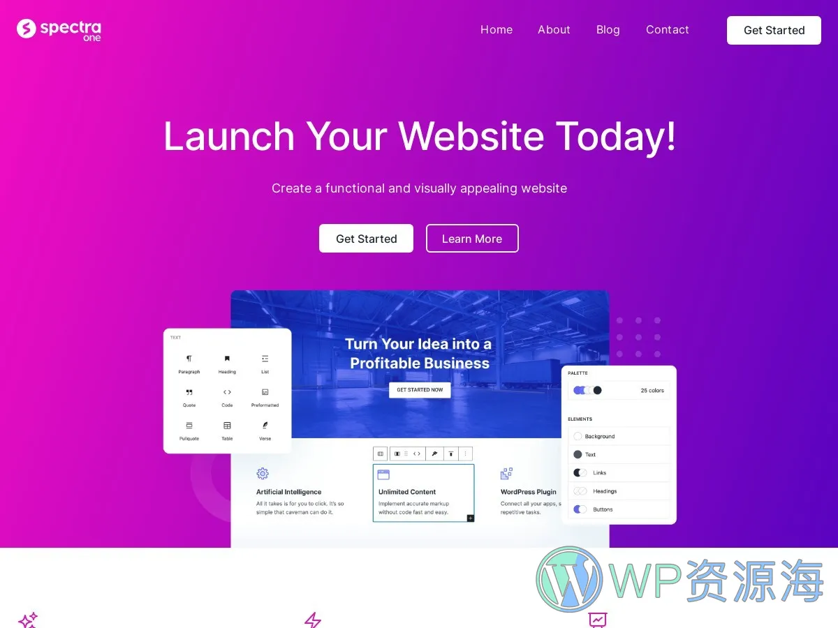 【免费】Spectra One (真)所见即所得WordPress可视化建站主题插图9-WP资源海