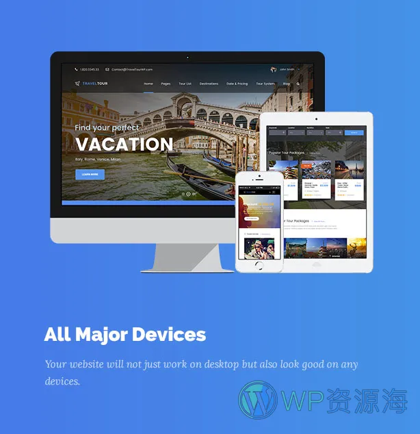 TravelTour-旅行旅游网站模板WordPress主题[更至v5.2.3]插图2-WP资源海