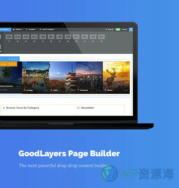 TravelTour-旅行旅游网站模板WordPress主题[更至v5.2.3]插图4-WP资源海