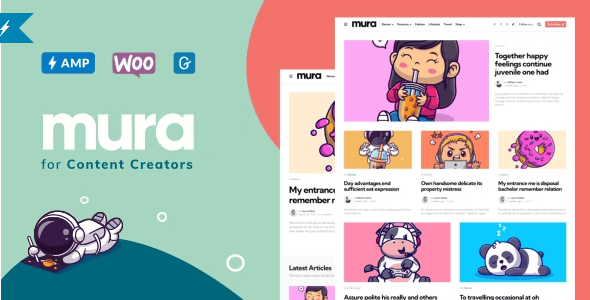 Mura v1.6.5 自媒体/内容创作网站模板WordPress主题