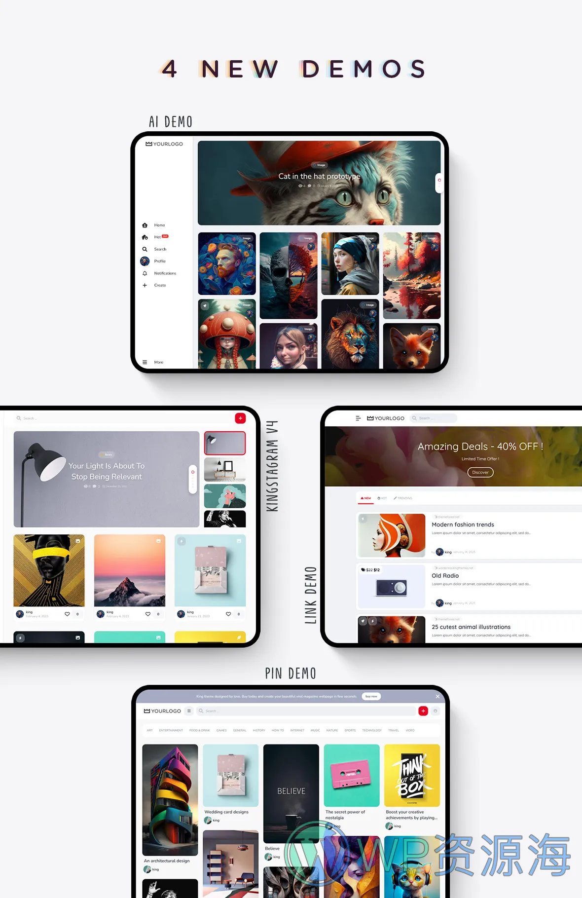 King-图片视频新闻杂志WordPress主题插图1-WP资源海
