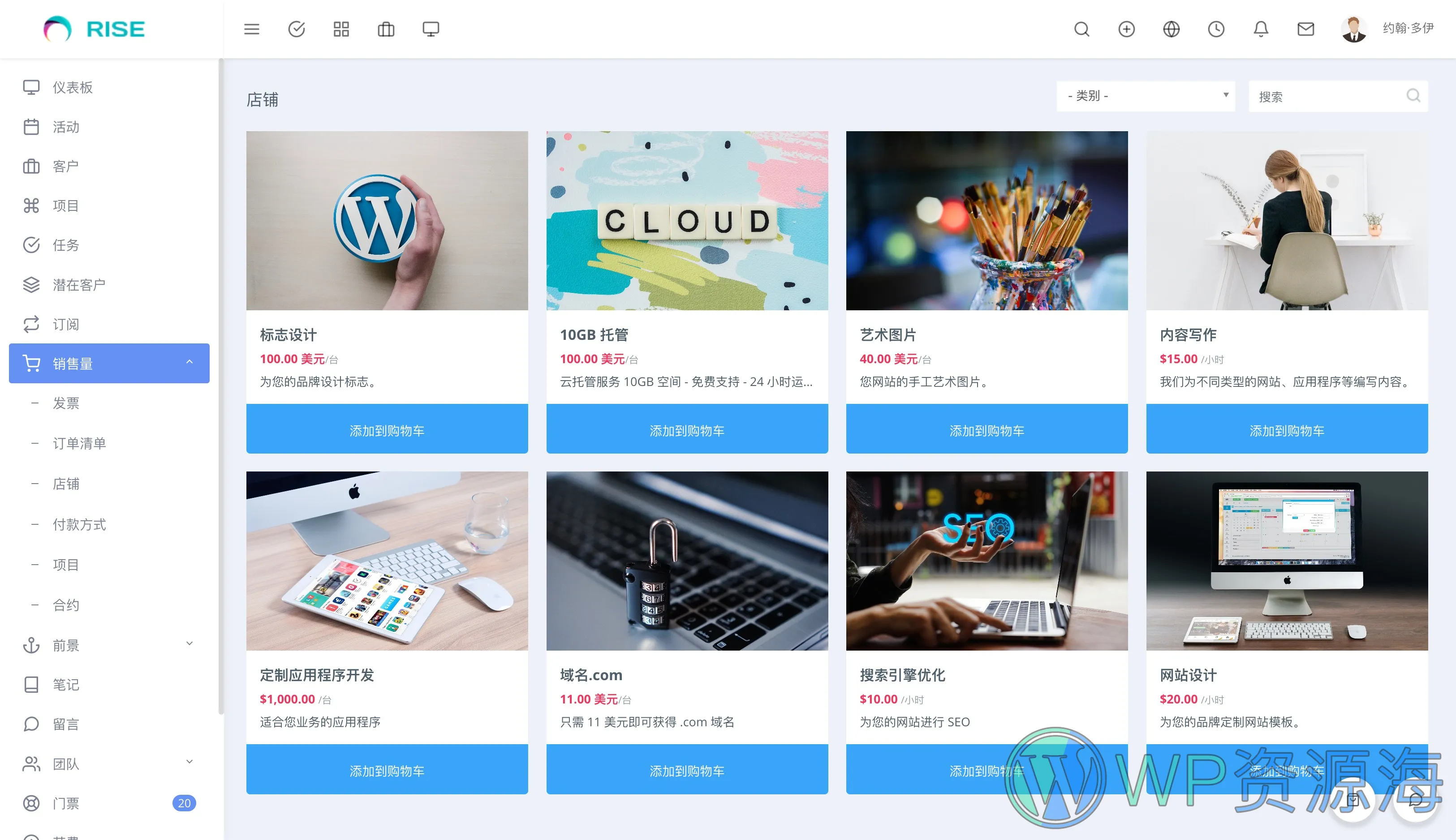RISE-客户关系CRM/项目管理系统PHP源码[更至v3.6.1]插图10-WP资源海