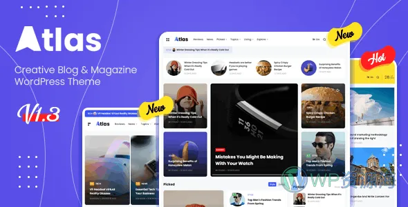 Atlas-简约漂亮WordPress新闻博客自媒体主题插图-WP资源海
