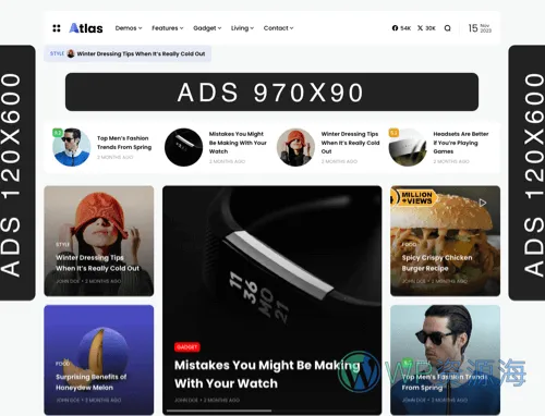 Atlas-简约漂亮WordPress新闻博客自媒体主题插图11-WP资源海