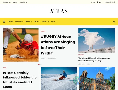 Atlas-简约漂亮WordPress新闻博客自媒体主题插图7-WP资源海