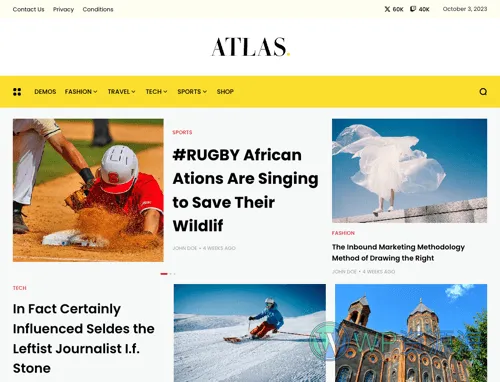 Atlas v1.6 简约漂亮WordPress新闻博客自媒体主题插图7-WordPress资源海