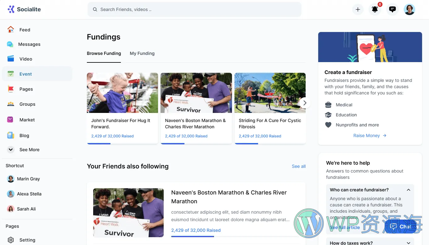Socialite 3.0 组件齐全漂亮的社区论坛HTML模板插图7-WP资源海