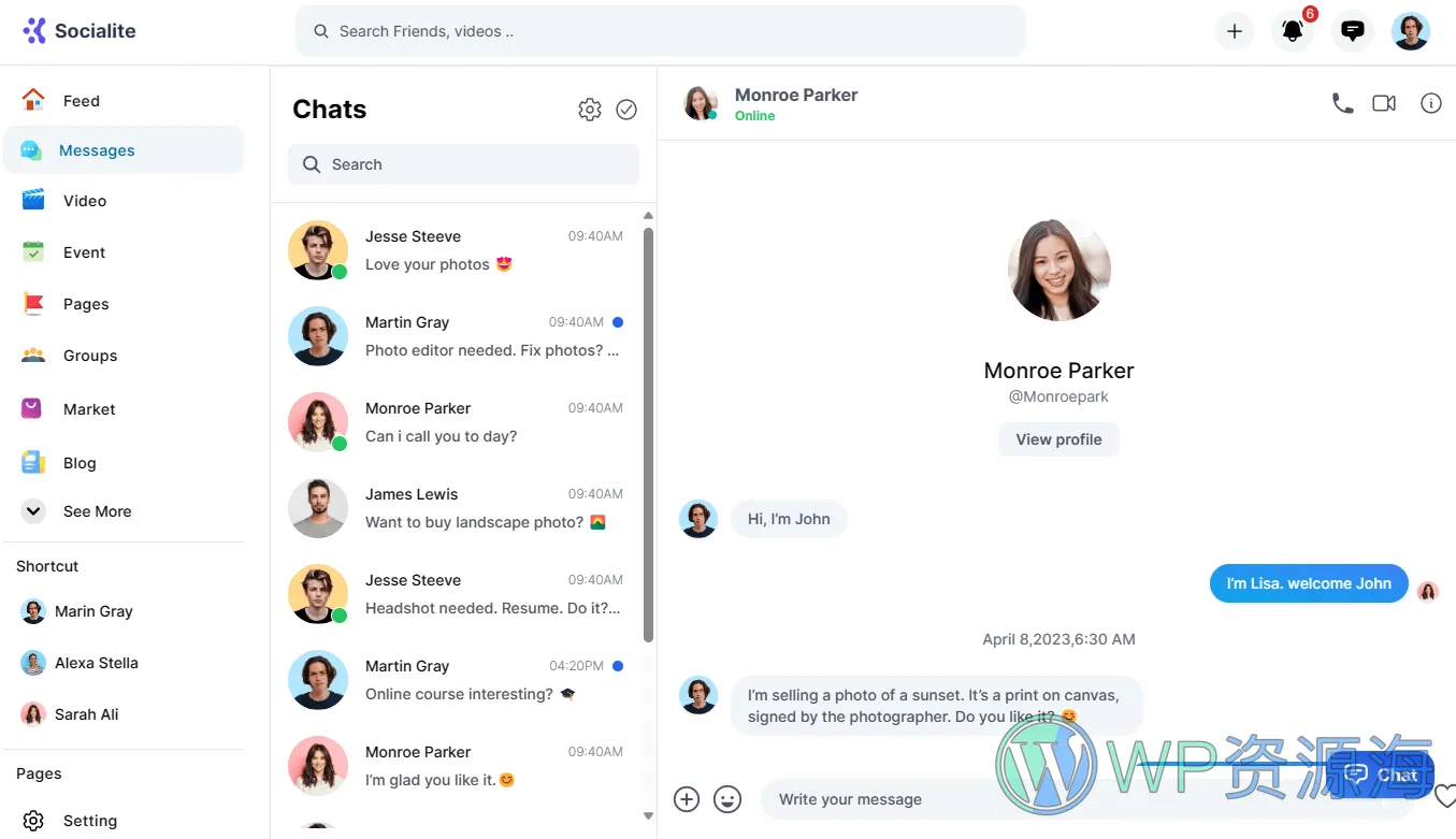 Socialite 3.0 组件齐全漂亮的社区论坛HTML模板插图12-WP资源海