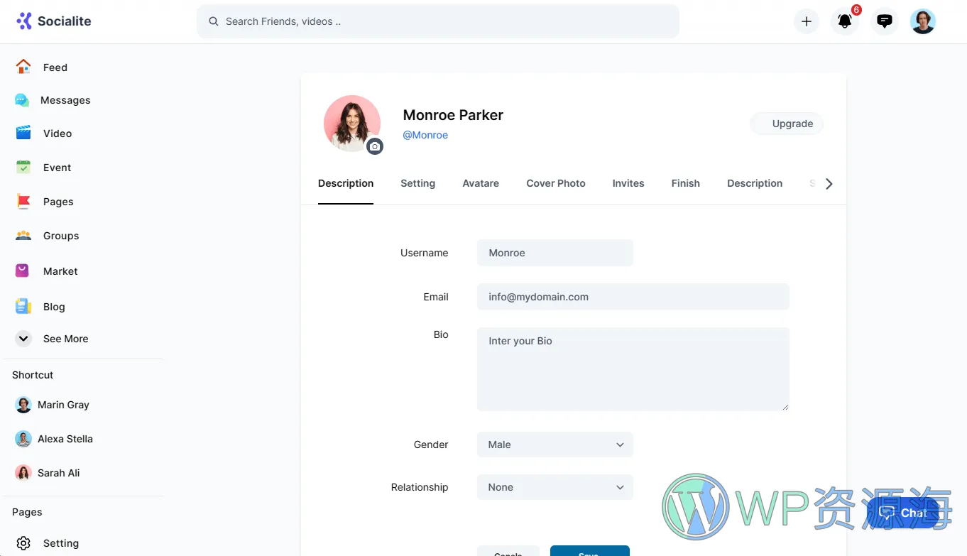 Socialite 3.0 组件齐全漂亮的社区论坛HTML模板插图16-WP资源海