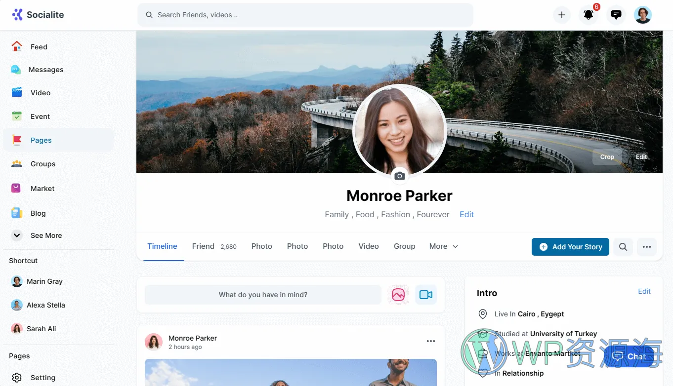 Socialite 3.0 组件齐全漂亮的社区论坛HTML模板插图21-WP资源海