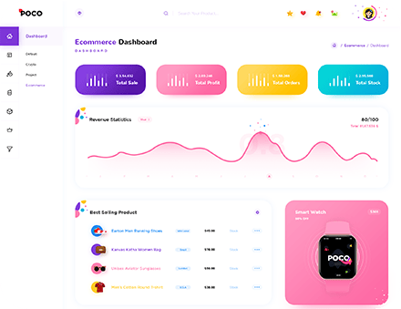 Poco 2.3 超漂亮的多合一后台管理模板图片7