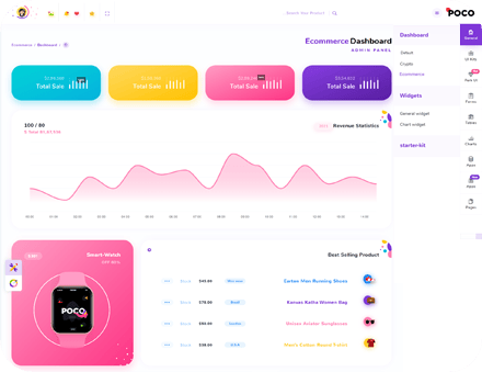 Poco 2.3 超漂亮的多合一后台管理模板图片8