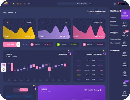 Poco 2.3 超漂亮的多合一后台管理模板图片4