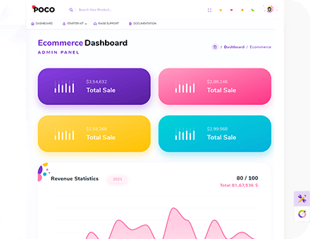 Poco 2.3 超漂亮的多合一后台管理模板图片11