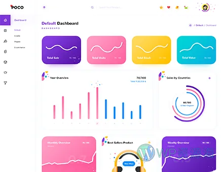 Poco 2.3 超漂亮的多合一后台管理模板插图6-WP资源海 Poco 2.3 超漂亮的多合一后台管理模板插图6-WP资源海