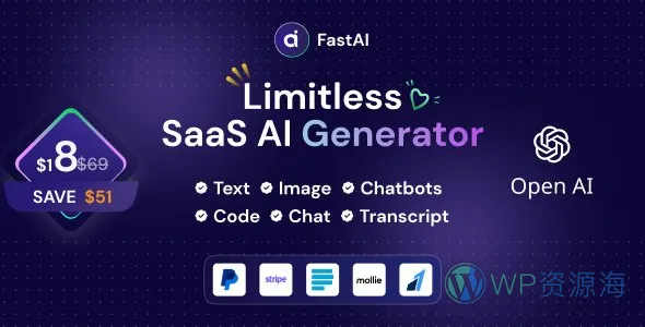 FastAi 1.5.3 AI多功能聚合平台PHP源码插图-WP资源海