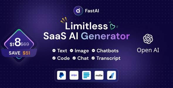 FastAi 1.5.3 AI多功能聚合平台PHP源码