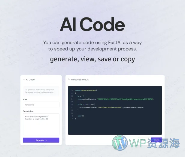 FastAi 1.5.3 AI多功能聚合平台PHP源码插图3-WP资源海