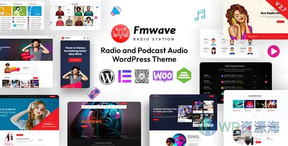 Fmwave v2.9.5 音乐编曲电台FM播客WordPress主题插图-WP资源海