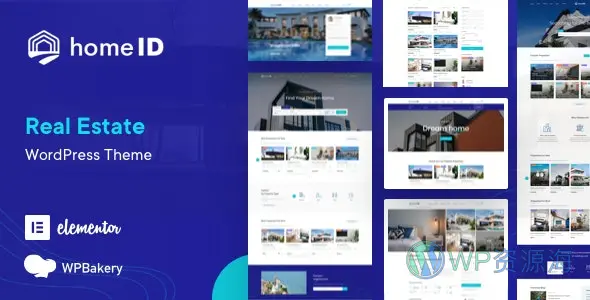 HomeID-房地产房屋中介租赁WordPress主题插图-WP资源海