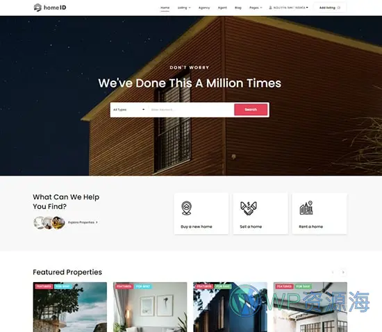 HomeID-房地产交易/房屋租赁WordPress主题[更至v1.7.8]插图3-WordPress资源海