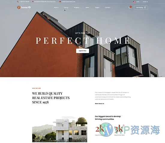 HomeID-房地产交易/房屋租赁WordPress主题[更至v1.7.8]插图6-WordPress资源海