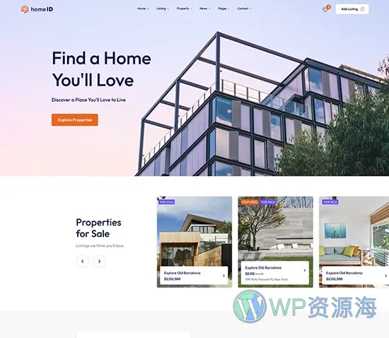 HomeID-房地产交易/房屋租赁WordPress主题[更至v1.7.8]插图9-WordPress资源海