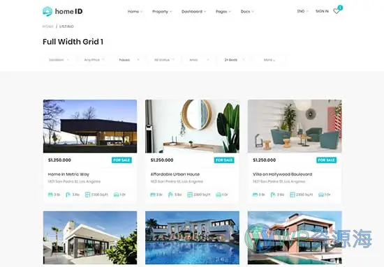HomeID-房地产房屋中介租赁WordPress主题插图18-WP资源海