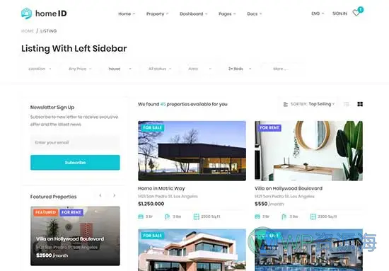 HomeID-房地产房屋中介租赁WordPress主题插图21-WP资源海