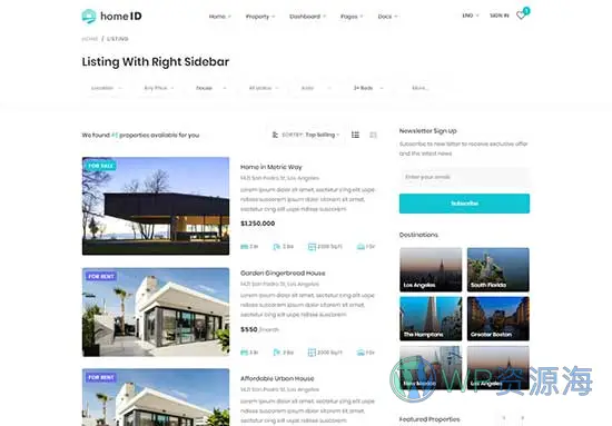 HomeID-房地产房屋中介租赁WordPress主题插图25-WP资源海