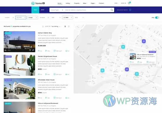 HomeID-房地产房屋中介租赁WordPress主题插图26-WP资源海