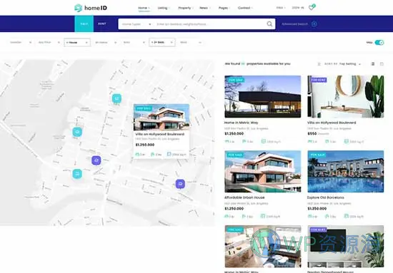 HomeID-房地产房屋中介租赁WordPress主题插图28-WP资源海